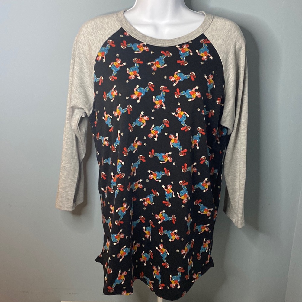 LuLaRoe Randy Dancing clown t-shirt M